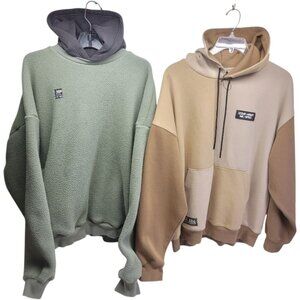 2 Lot Izzue Army Mil Spec Hoodie Sweatshirts Uniform Streetwear Camo Military L